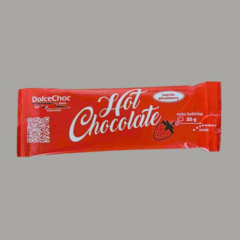 Topla čokolada jagoda 25g