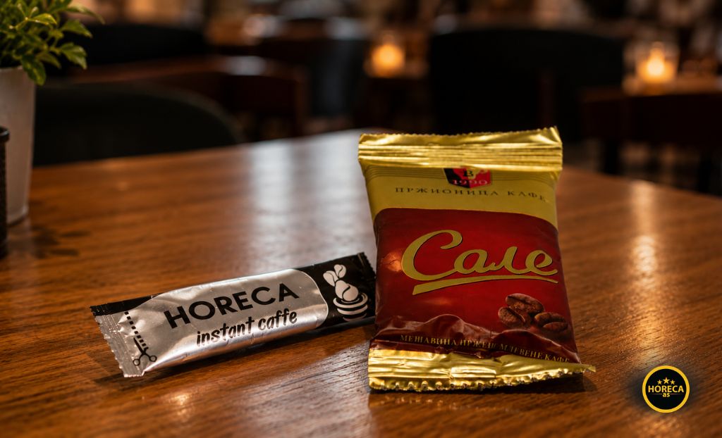 Pojedinačna pakovanja instan i domaće kafe